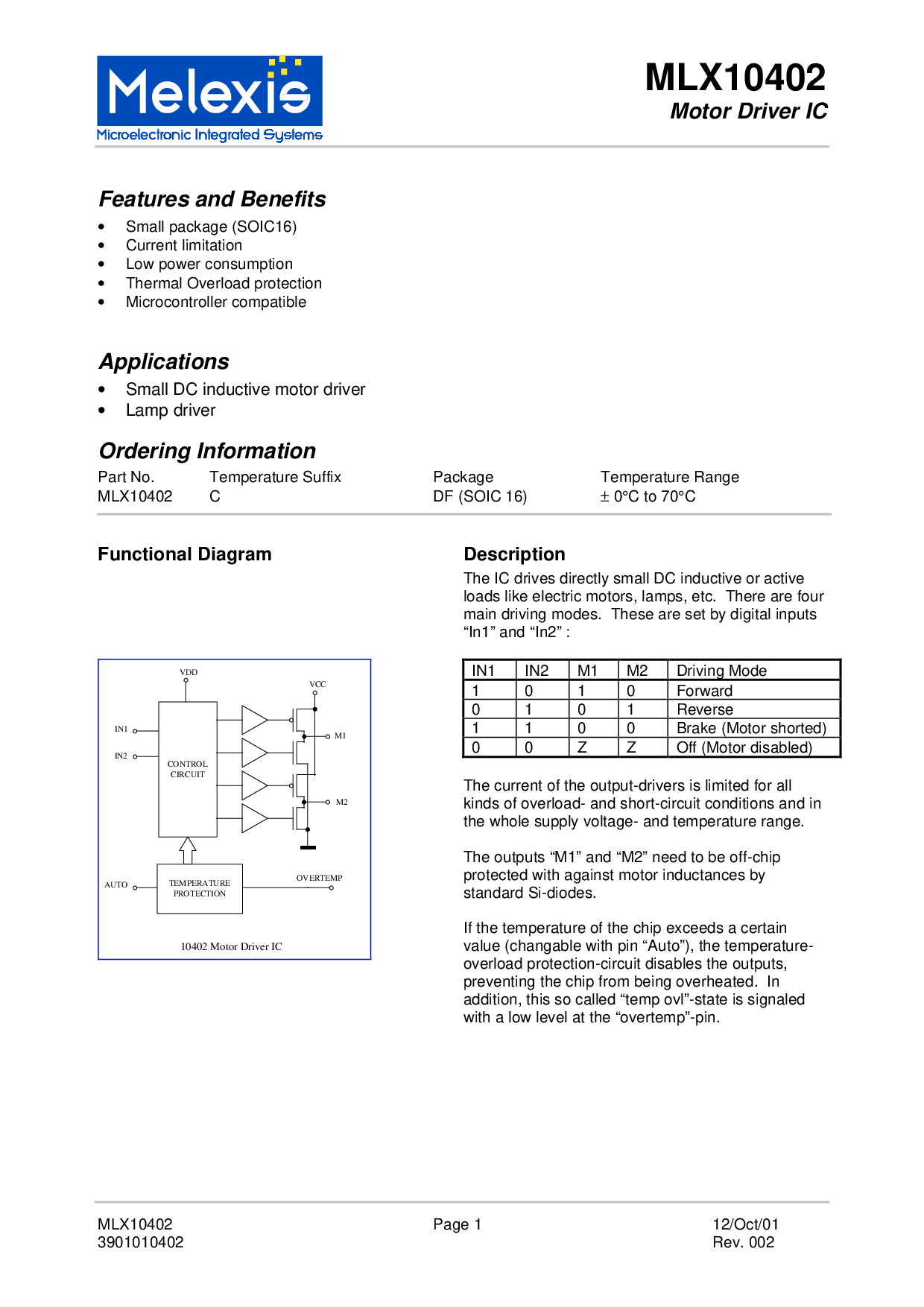 MLX16205CJC,PDF参数,集成电路资料查询网- 集成电路资料查询网