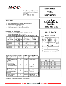 浏览型号MBR30040的Datasheet PDF文件第1页