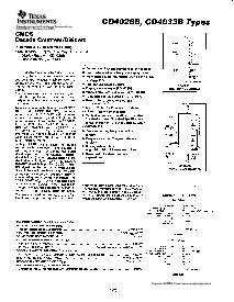 浏览型号CD4033B的Datasheet PDF文件第1页