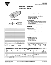浏览型号085CS的Datasheet PDF文件第1页