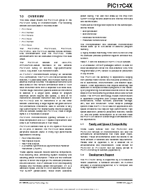 浏览型号PIC17C42A-08I/JW的Datasheet PDF文件第5页