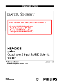 浏览型号HEF4093B的Datasheet PDF文件第1页