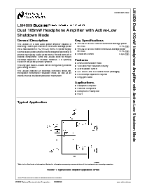 浏览型号LM4809MM的Datasheet PDF文件第1页