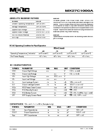 浏览型号MX27C1000APC-10的Datasheet PDF文件第6页