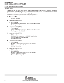 浏览型号MSP430F4250IDLR的Datasheet PDF文件第8页