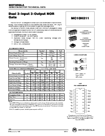 浏览型号MC10H211L的Datasheet PDF文件第1页