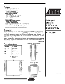 浏览型号AT27C080-12JC的Datasheet PDF文件第1页