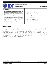 浏览型号82V3001的Datasheet PDF文件第1页