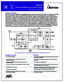 浏览型号88W8000的Datasheet PDF文件第1页