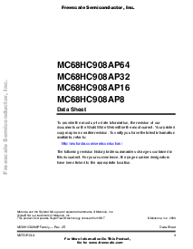 浏览型号MC68HC908AP64CFB的Datasheet PDF文件第3页