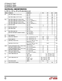 浏览型号LT1367CS的Datasheet PDF文件第6页