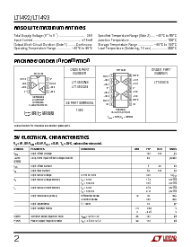 浏览型号LT1492CS8的Datasheet PDF文件第2页