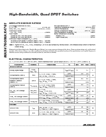 浏览型号MAX4761ETX的Datasheet PDF文件第2页