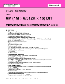浏览型号MBM29F800TA-70PF的Datasheet PDF文件第1页