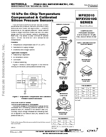 浏览型号MPXV2010DP的Datasheet PDF文件第1页