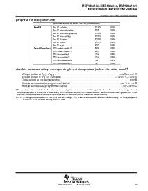 浏览型号MSP430F149的Datasheet PDF文件第23页