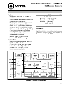 浏览型号MT8952BP的Datasheet PDF文件第1页