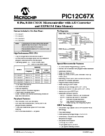 浏览型号PIC12LC672T-10I/JM的Datasheet PDF文件第1页