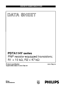 浏览型号PDTA114YU的Datasheet PDF文件第1页