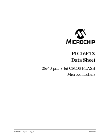 浏览型号PIC16F77-E/ML的Datasheet PDF文件第1页