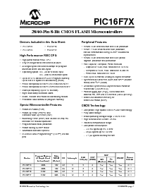 浏览型号PIC16F77-E/ML的Datasheet PDF文件第3页