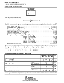 浏览型号SN74AHC14DB的Datasheet PDF文件第2页