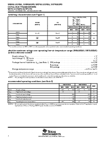 浏览型号SN74ALS245A-1NSR的Datasheet PDF文件第4页