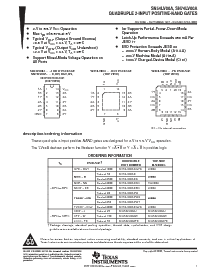 浏览型号SN74LV00APW的Datasheet PDF文件第1页