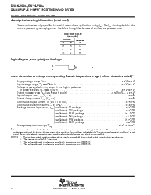浏览型号SN74LV00APW的Datasheet PDF文件第2页