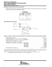 浏览型号SN74HCT374DBR的Datasheet PDF文件第2页