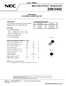 浏览型号2SK3402的Datasheet PDF文件第1页