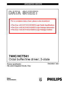 浏览型号74HC541的Datasheet PDF文件第1页