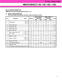 浏览型号MB8516S064CZ-102L的Datasheet PDF文件第11页