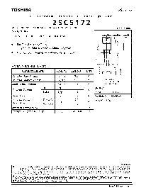 浏览型号2SC5172的Datasheet PDF文件第1页
