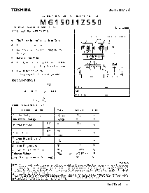 浏览型号MG150J1ZS50的Datasheet PDF文件第1页