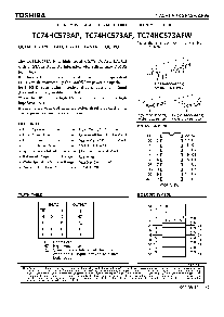 浏览型号TC74HC573AF的Datasheet PDF文件第1页