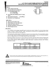 浏览型号TLV5624的Datasheet PDF文件第1页