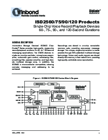 浏览型号ISD25260/75/90/120的Datasheet PDF文件第4页