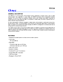 浏览型号w9310的Datasheet PDF文件第2页