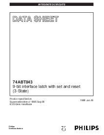 浏览型号74ABT843的Datasheet PDF文件第1页