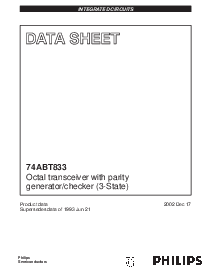 浏览型号74ABT833的Datasheet PDF文件第1页