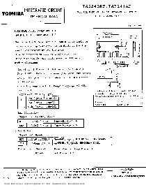 浏览型号TA7240AP 的Datasheet PDF文件第1页