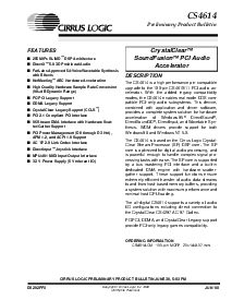 浏览型号CS4614的Datasheet PDF文件第1页