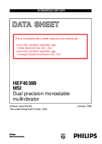 浏览型号HEF4538B的Datasheet PDF文件第1页
