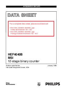 浏览型号HEF4040B的Datasheet PDF文件第1页