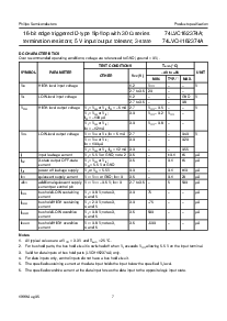 浏览型号74LVC162374A的Datasheet PDF文件第7页