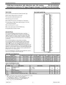 浏览型号74LVC162245A的Datasheet PDF文件第2页