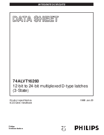 浏览型号74ALVT16260的Datasheet PDF文件第1页