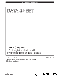 浏览型号74ALVC16834A的Datasheet PDF文件第1页