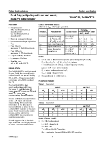 浏览型号74AHCT74的Datasheet PDF文件第2页